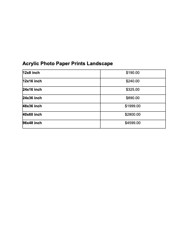 Iris Photo Gallery Pricing - 6